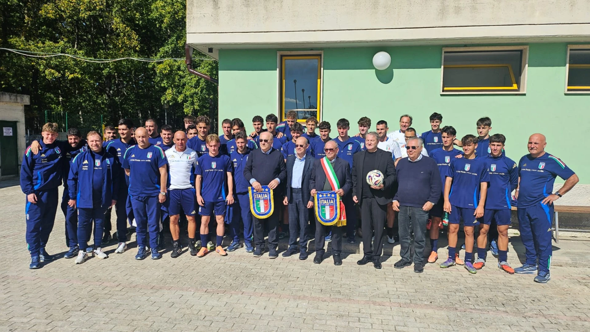 Il Presidente Francesco Roberti ha incontrato questa mattina calciatori e staff della Nazionale Italiana Under 19.